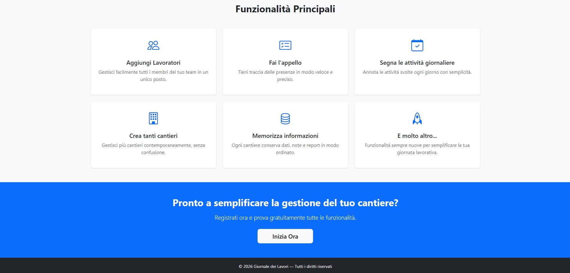 Construction Site Inspection Web App 0